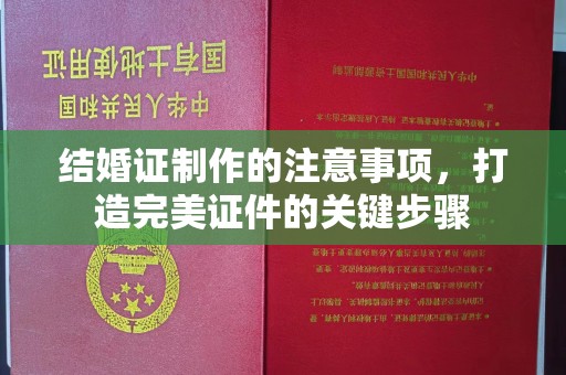尉氏结婚证制作的注意事项，打造完美证件的关键步骤