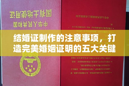 尉氏结婚证制作的注意事项，打造完美婚姻证明的五大关键点