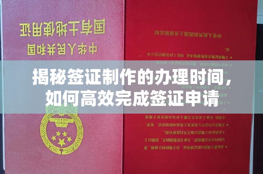 尉氏揭秘签证制作的办理时间，如何高效完成签证申请