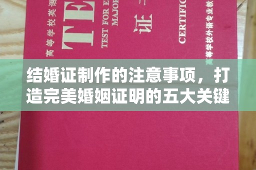 尉氏结婚证制作的注意事项，打造完美婚姻证明的五大关键点