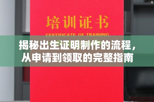 尉氏揭秘出生证明制作的流程，从申请到领取的完整指南
